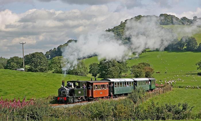 The W&LLR passing through verdant rolling countryside